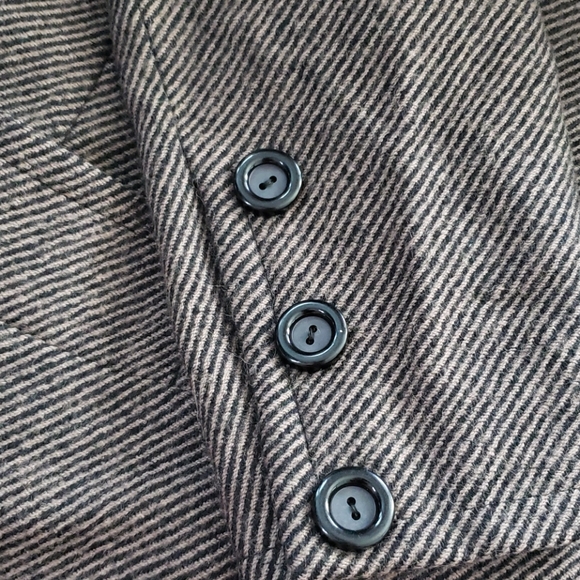 Givenchy Style 80s Vintage Wool Tweed Cropped Blazer - Picture 7 of 9